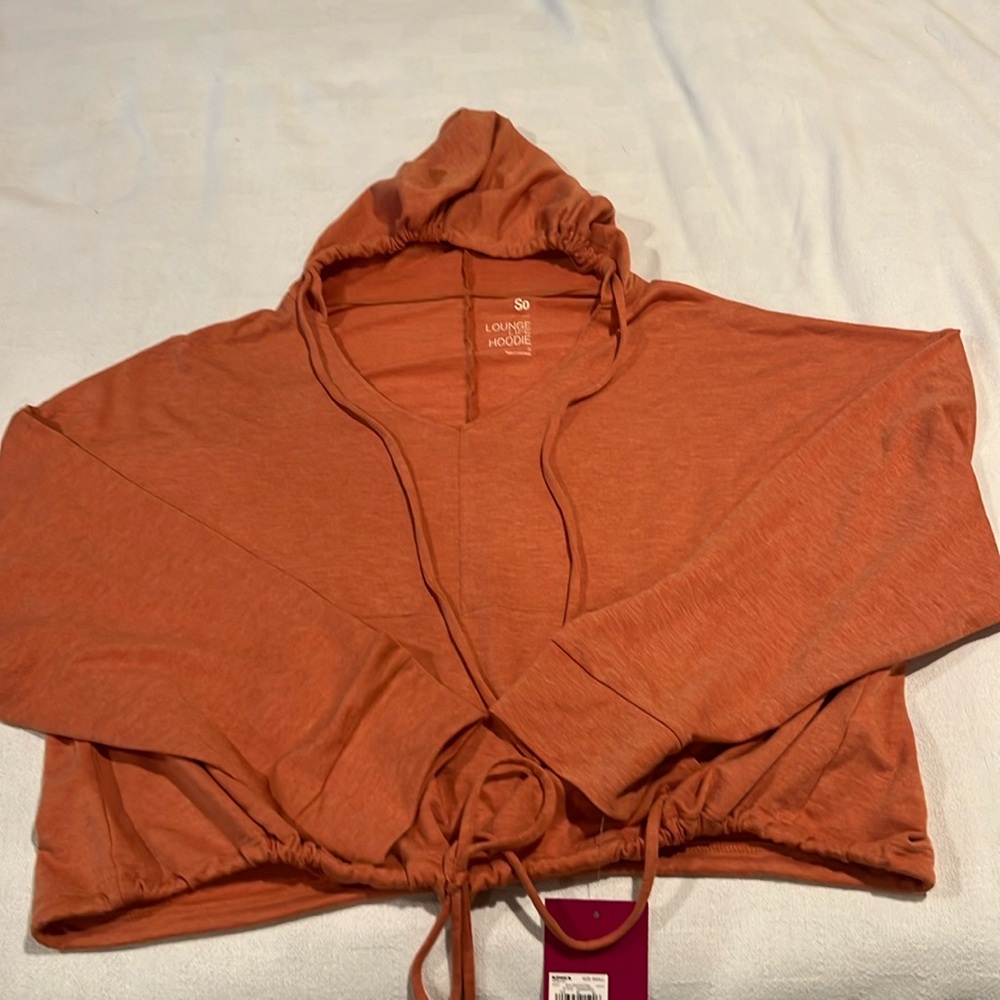 NWT so/ Kohls Orange hooded top